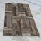 Ekena Millwork Antique Boat Wood Mosaic Wall Tile, Natural Finish, 23 3/4"W x 11 7/8"H x 3/4"P WPW24X12ANMENA - alternate 3